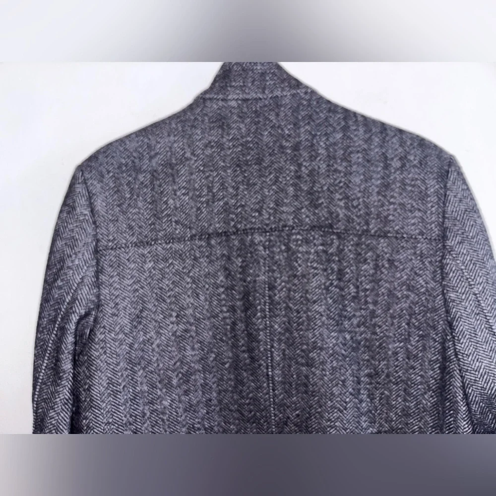 H&M Tweed  Men's Gray Trench Coat